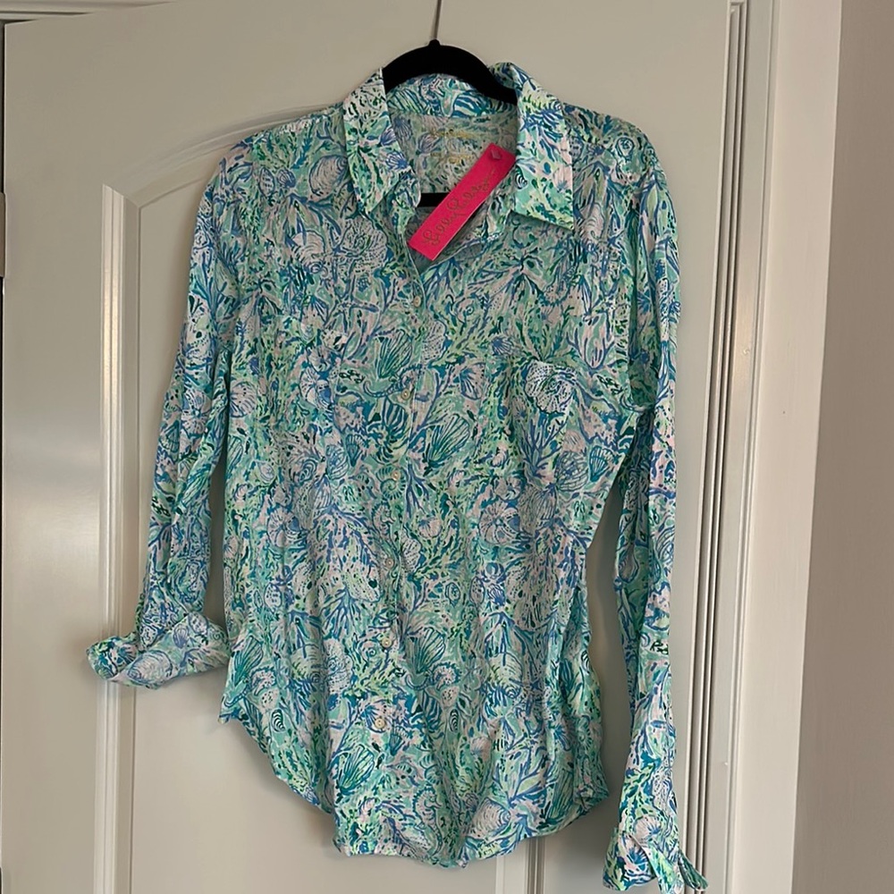 Lilly Pulitzer Sea View Shirt